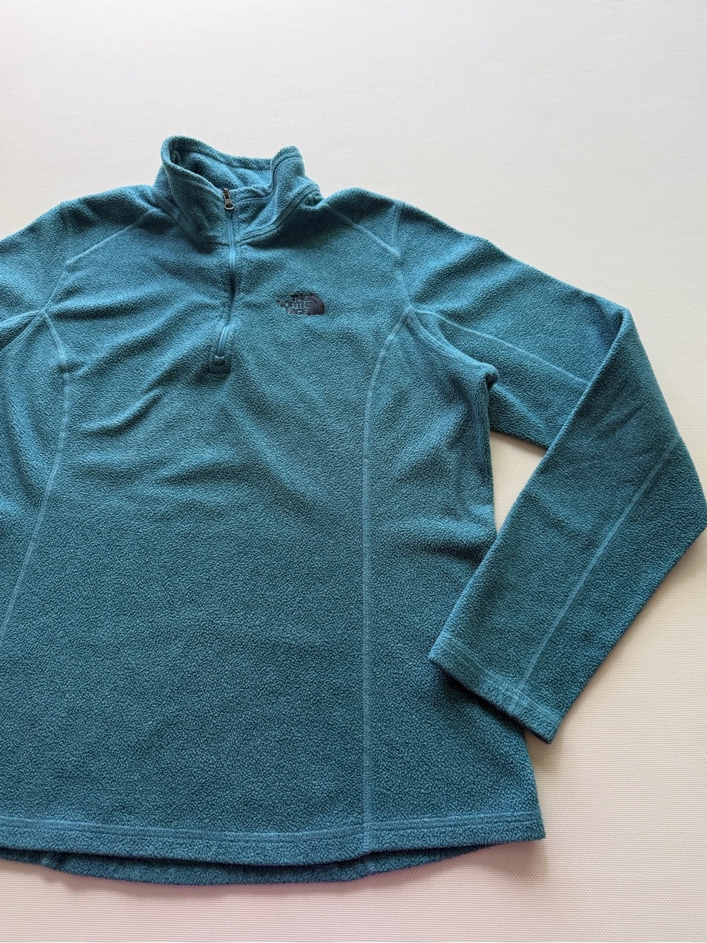 The North Face Teal Quarter-Zip Fleece Pullover